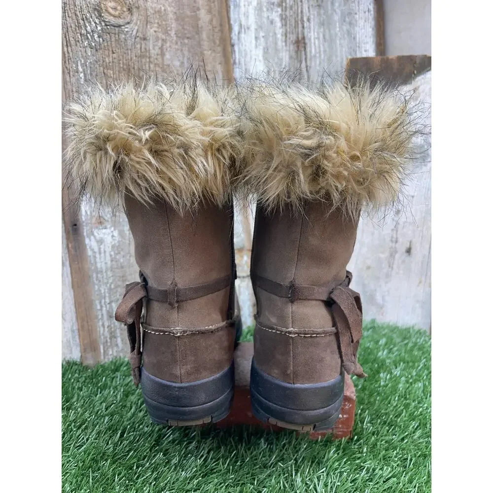 SOREL Northern Lights Brown Suede Winter Snow Boots Women's 9